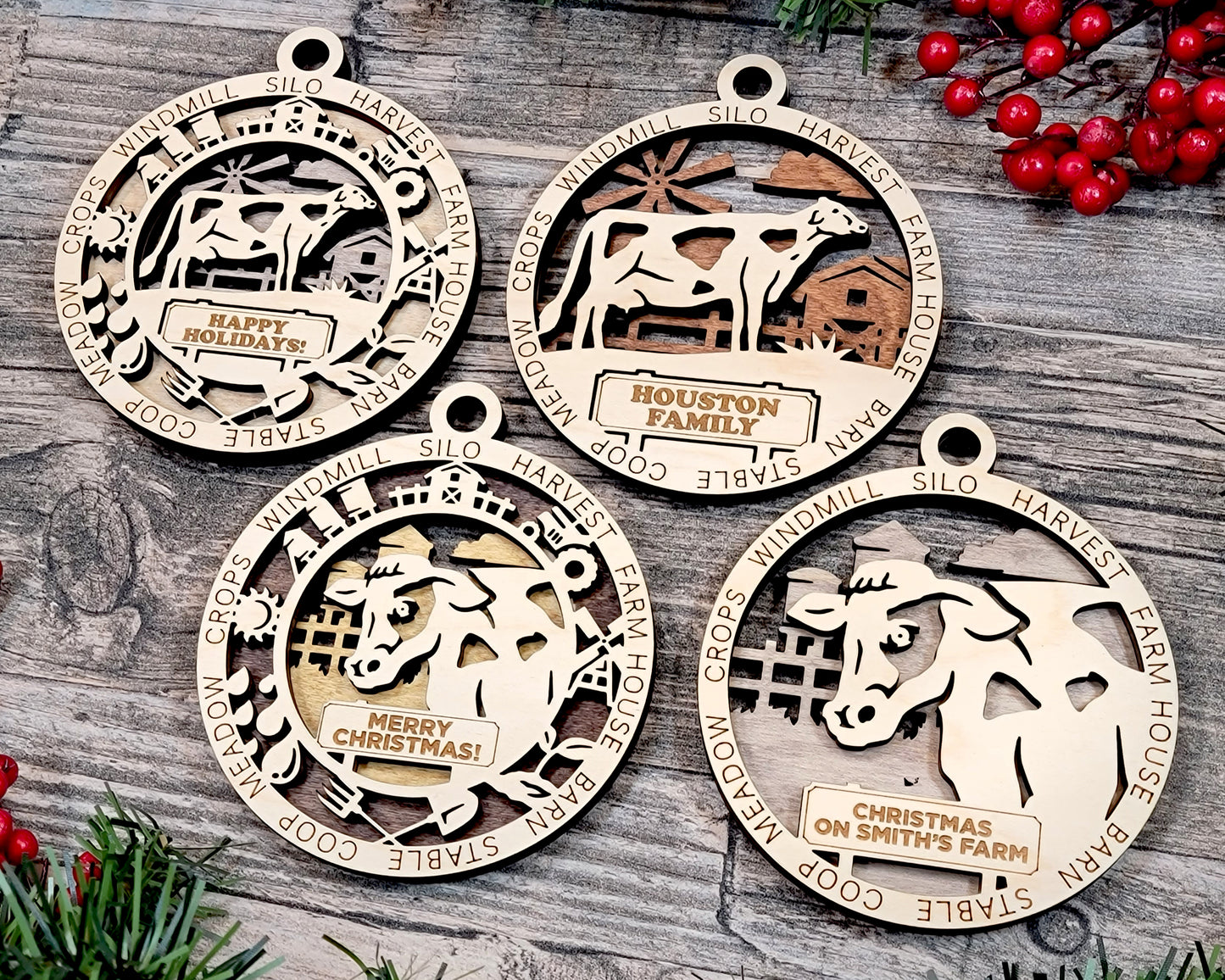 Farm Fresh Christmas Ornaments – Rustic Charm for the Holidays!