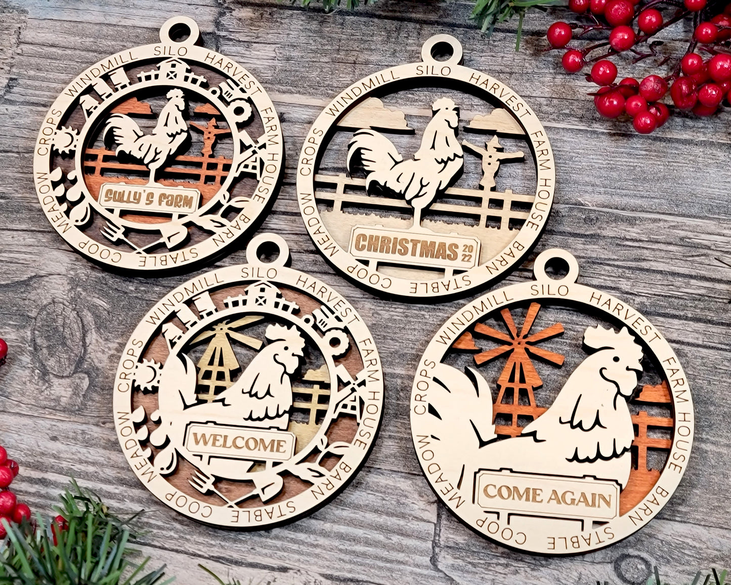 Farm Fresh Christmas Ornaments – Rustic Charm for the Holidays!