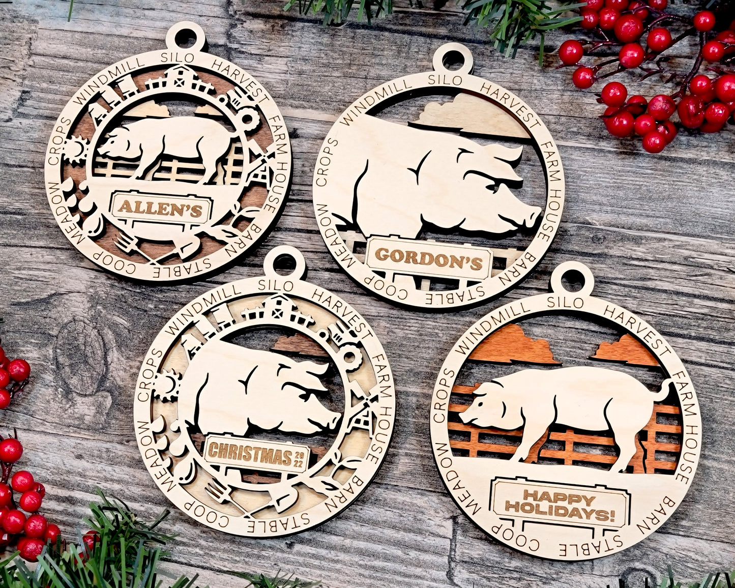 Farm Fresh Christmas Ornaments – Rustic Charm for the Holidays!