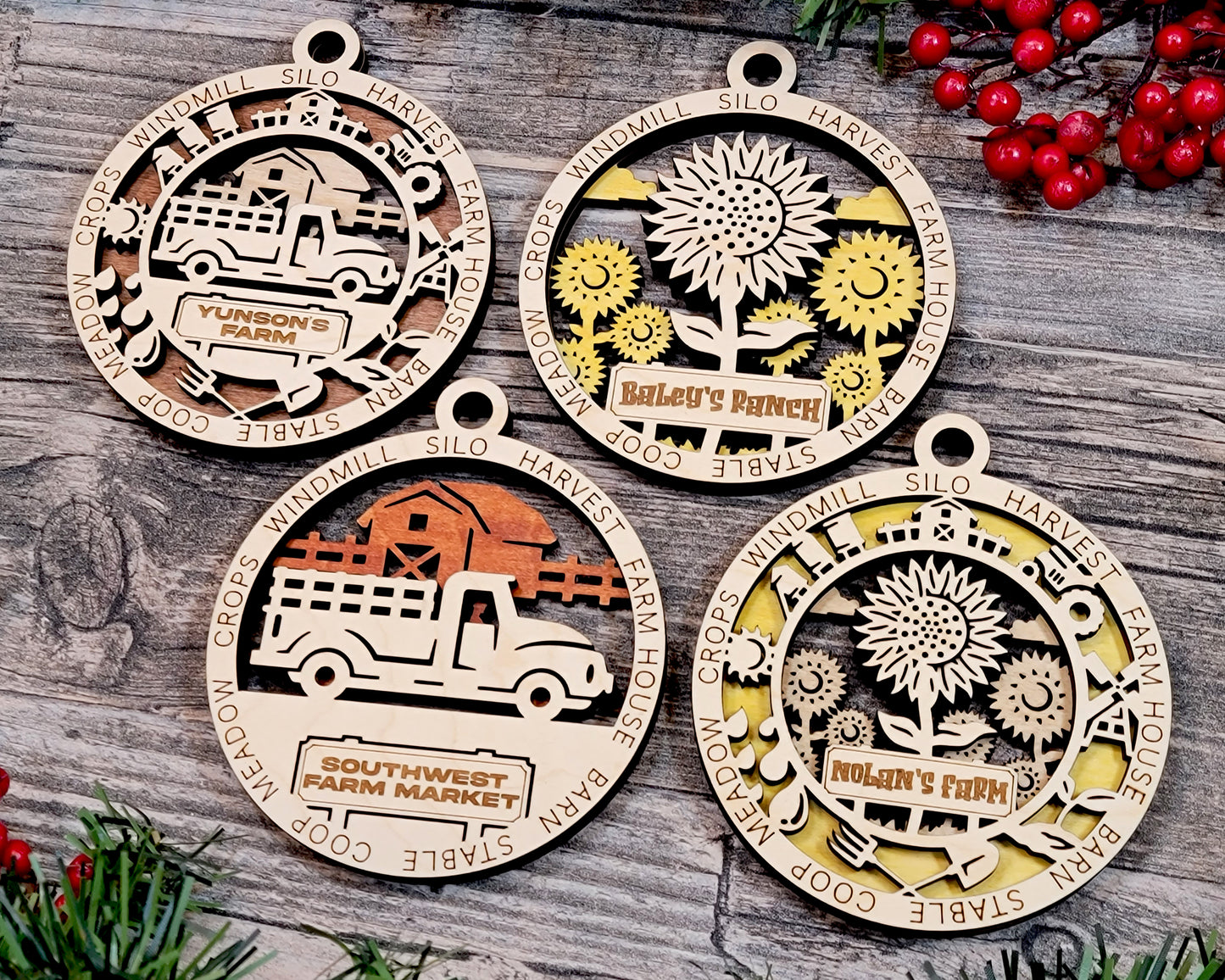 Farm Fresh Christmas Ornaments – Rustic Charm for the Holidays!