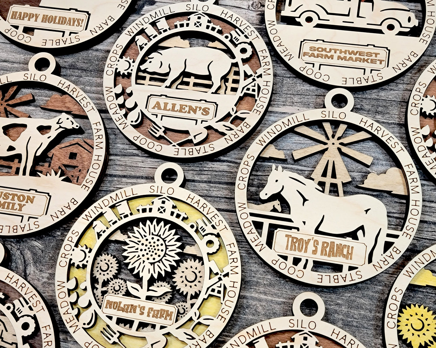 Farm Fresh Christmas Ornaments – Rustic Charm for the Holidays!