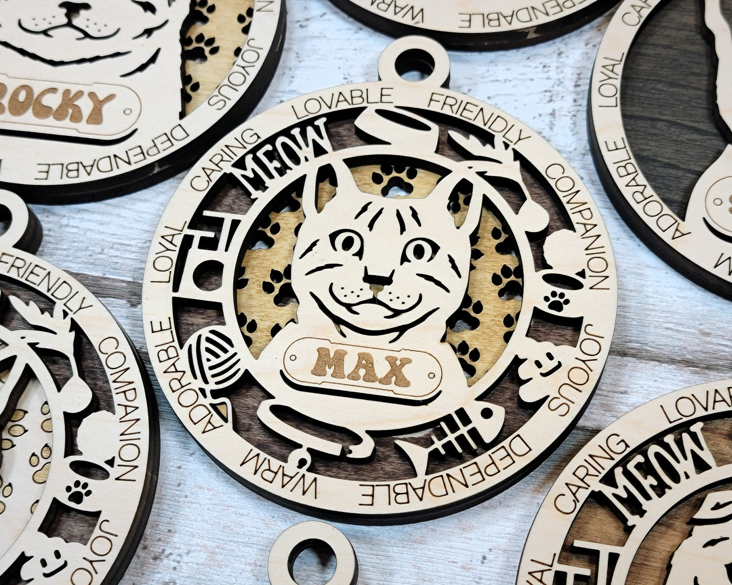 Custom Cat Breed Ornament – 4 Inch (Personalization Available)