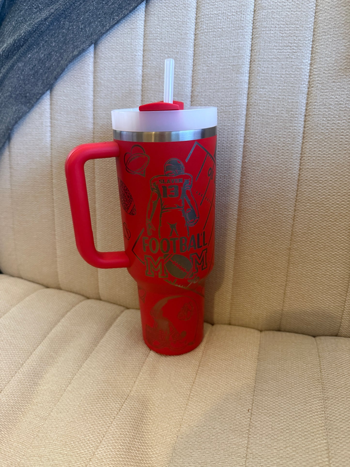 Custom Team Tumblers 40 oz (Stanley Type, with handle)