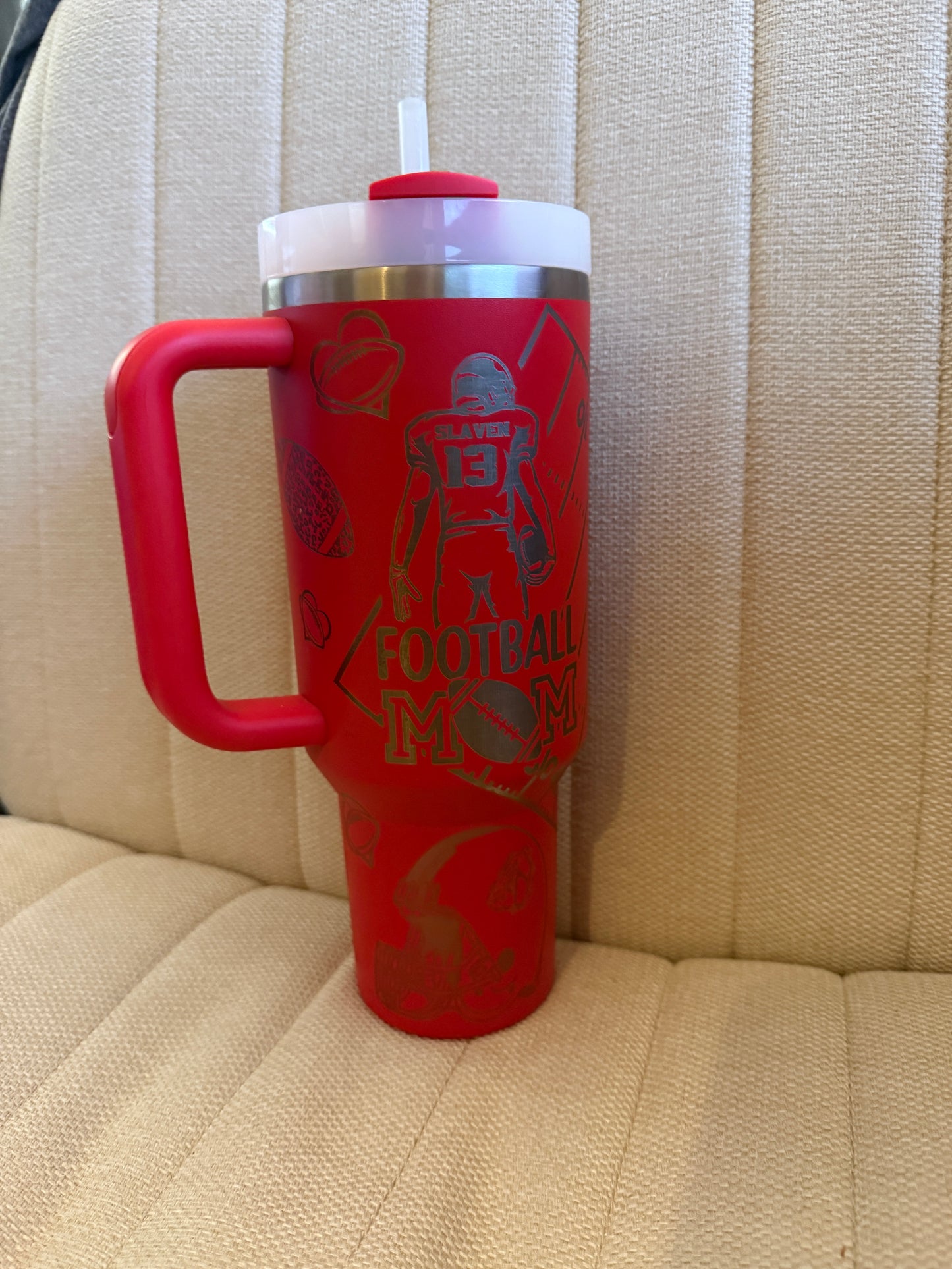Custom Team Tumblers 40 oz (Stanley Type, with handle)