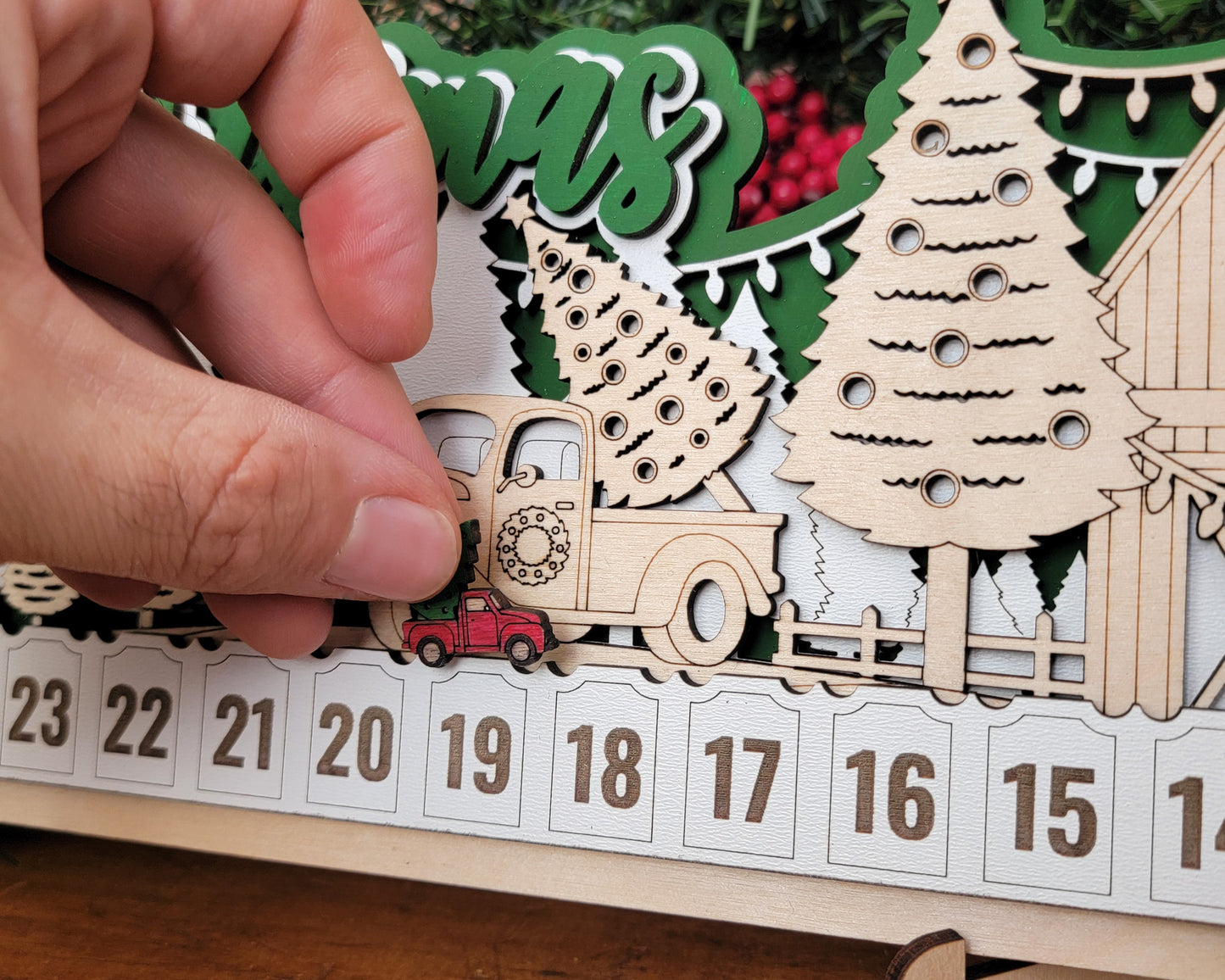 Christmas Countdown Signs – 6 Festive Designs