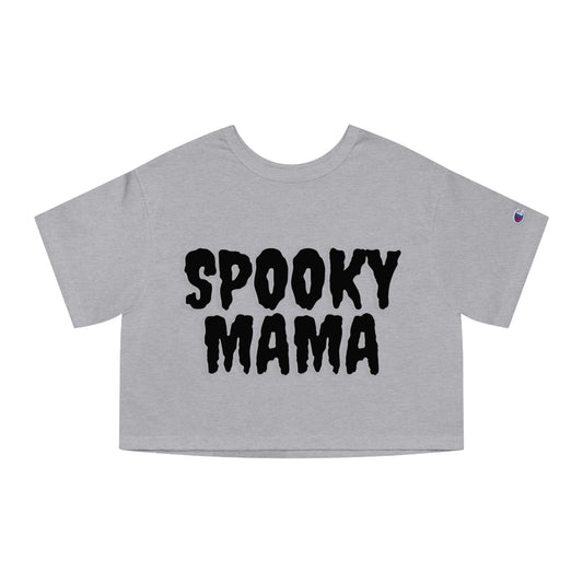 Spooky Mama Crop Top - Trendy Halloween Apparel for Moms