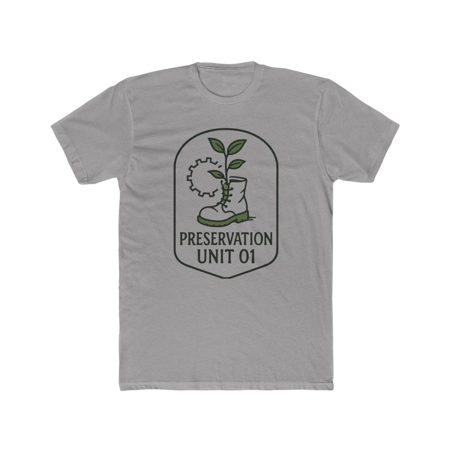 Preservation Unit 01 Shirt - Subtle Disney WALL-E Inspired Tee, Minimalist Eco Patch Design, Earth Day Disney Shirt
