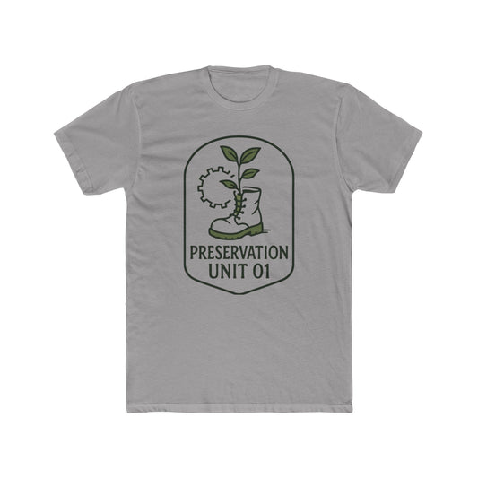 Preservation Unit 01 Shirt - Subtle Disney WALL-E Inspired Tee, Minimalist Eco Patch Design, Earth Day Disney Shirt