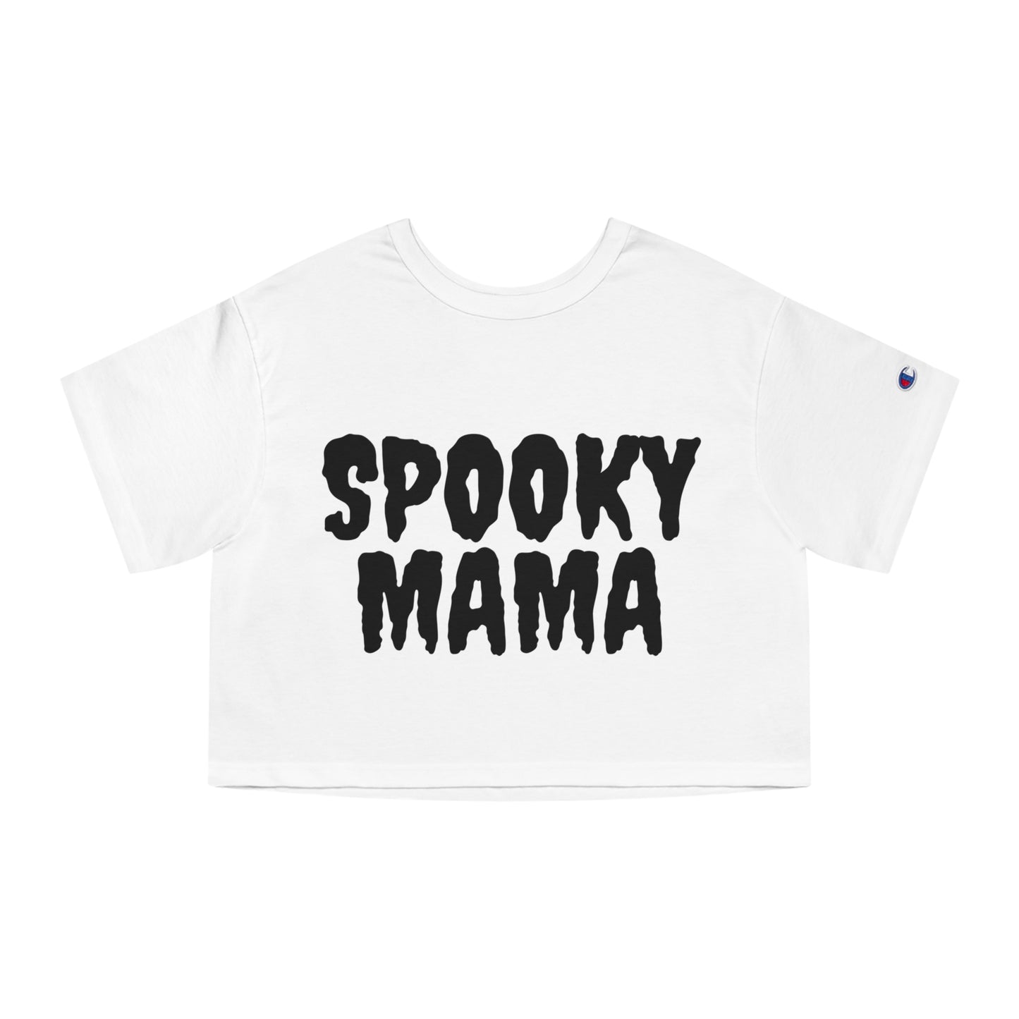 Spooky Mama Crop Top - Trendy Halloween Apparel for Moms