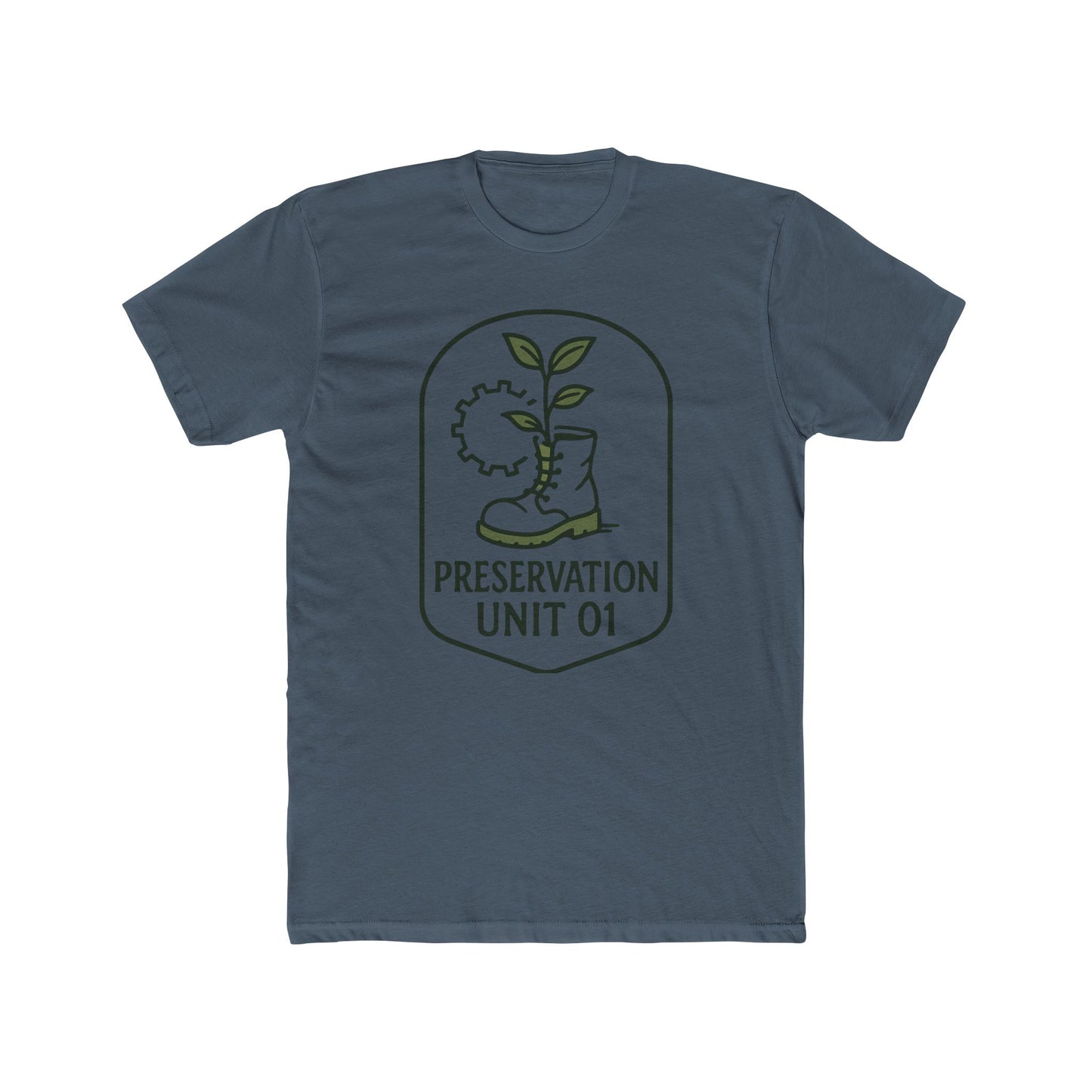 Preservation Unit 01 Shirt - Subtle Disney WALL-E Inspired Tee, Minimalist Eco Patch Design, Earth Day Disney Shirt