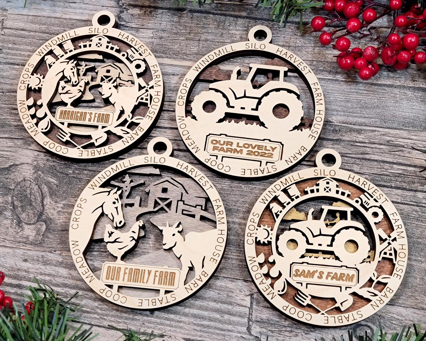 Farm Fresh Christmas Ornaments – Rustic Charm for the Holidays!