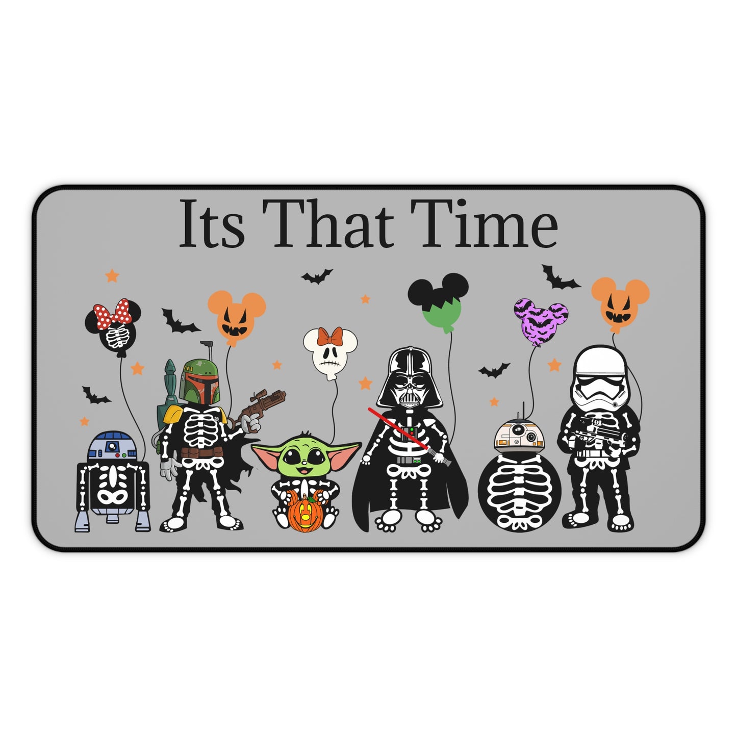 It's That Time Star Wars Halloween Characters Desk Mat - Spooky and Fun Office Accessory