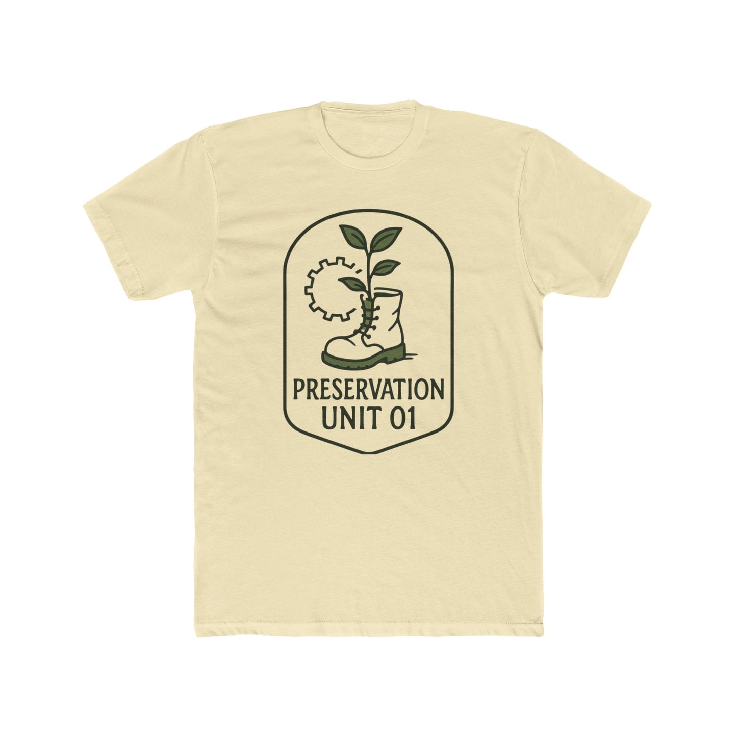 Preservation Unit 01 Shirt - Subtle Disney WALL-E Inspired Tee, Minimalist Eco Patch Design, Earth Day Disney Shirt