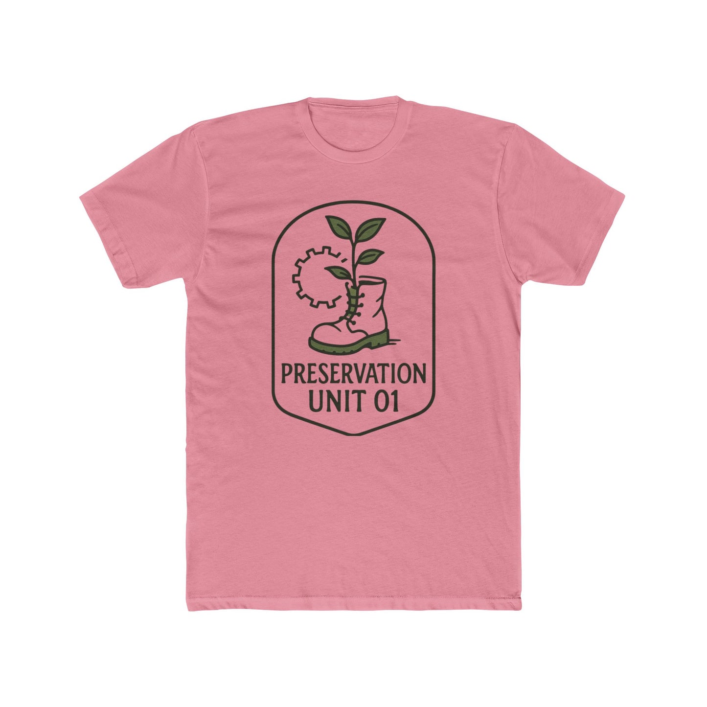 Preservation Unit 01 Shirt - Subtle Disney WALL-E Inspired Tee, Minimalist Eco Patch Design, Earth Day Disney Shirt