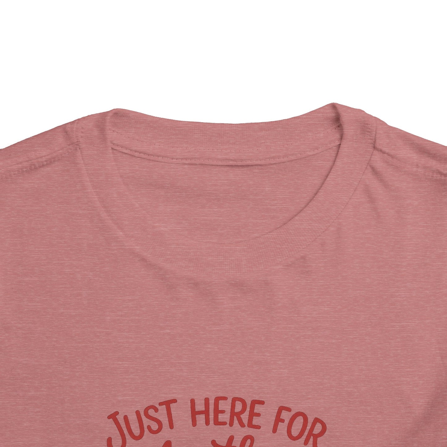Just Here for the Polka Dots, Sass Shirt - Subtle Disney Inspired Girls Tee - Minnie Bow Shirt for Toddlers, Kids - Magical Park Outfit