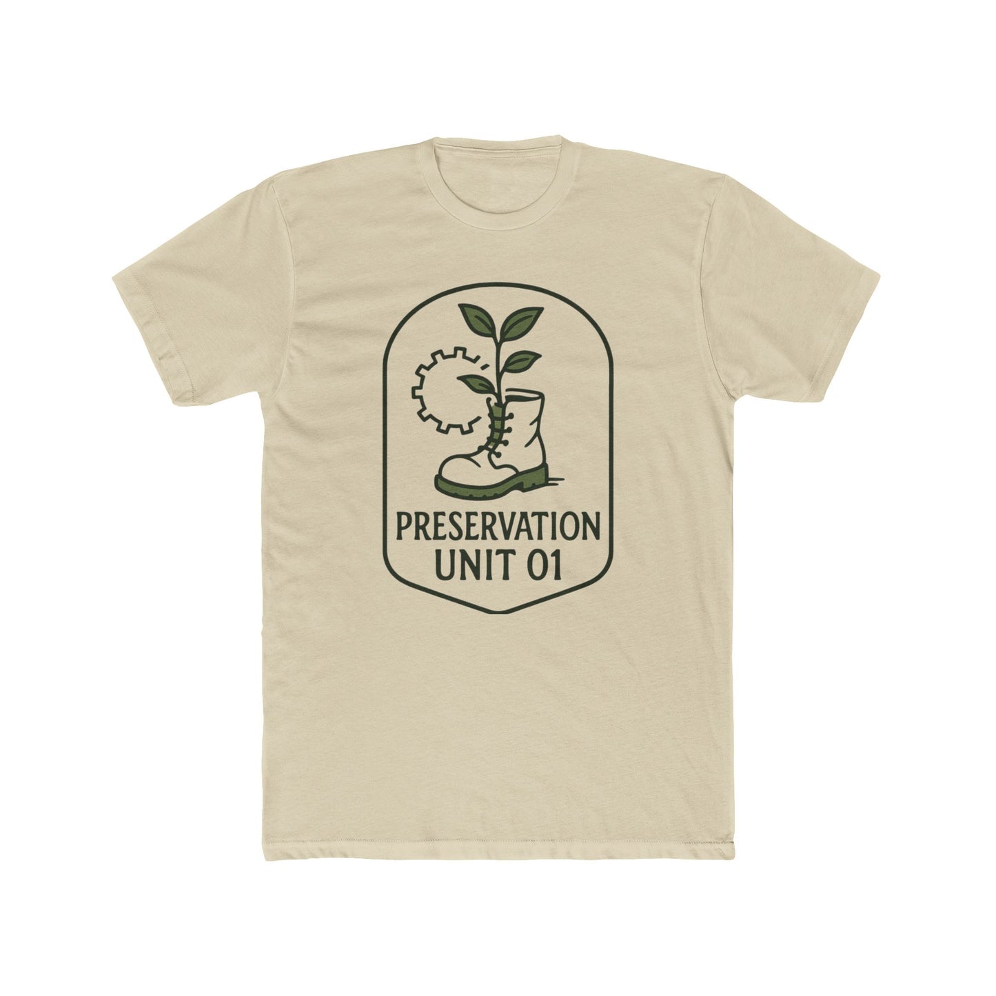Preservation Unit 01 Shirt - Subtle Disney WALL-E Inspired Tee, Minimalist Eco Patch Design, Earth Day Disney Shirt