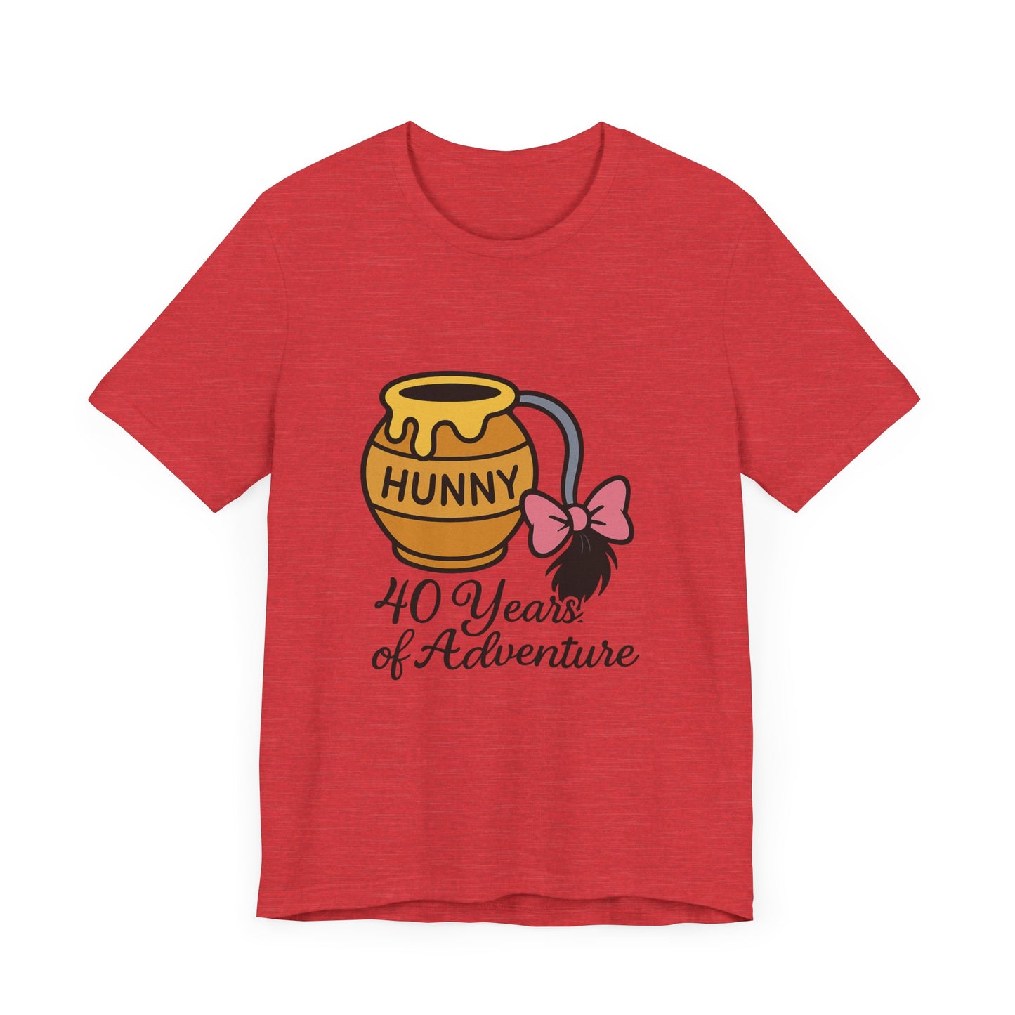 Hunny Adventure Tee - 40 Years of Adventure, Gifts for Adults, Birthday Shirt, Fun T-Shirt, Casual Wear, Unisex Jersey Tee