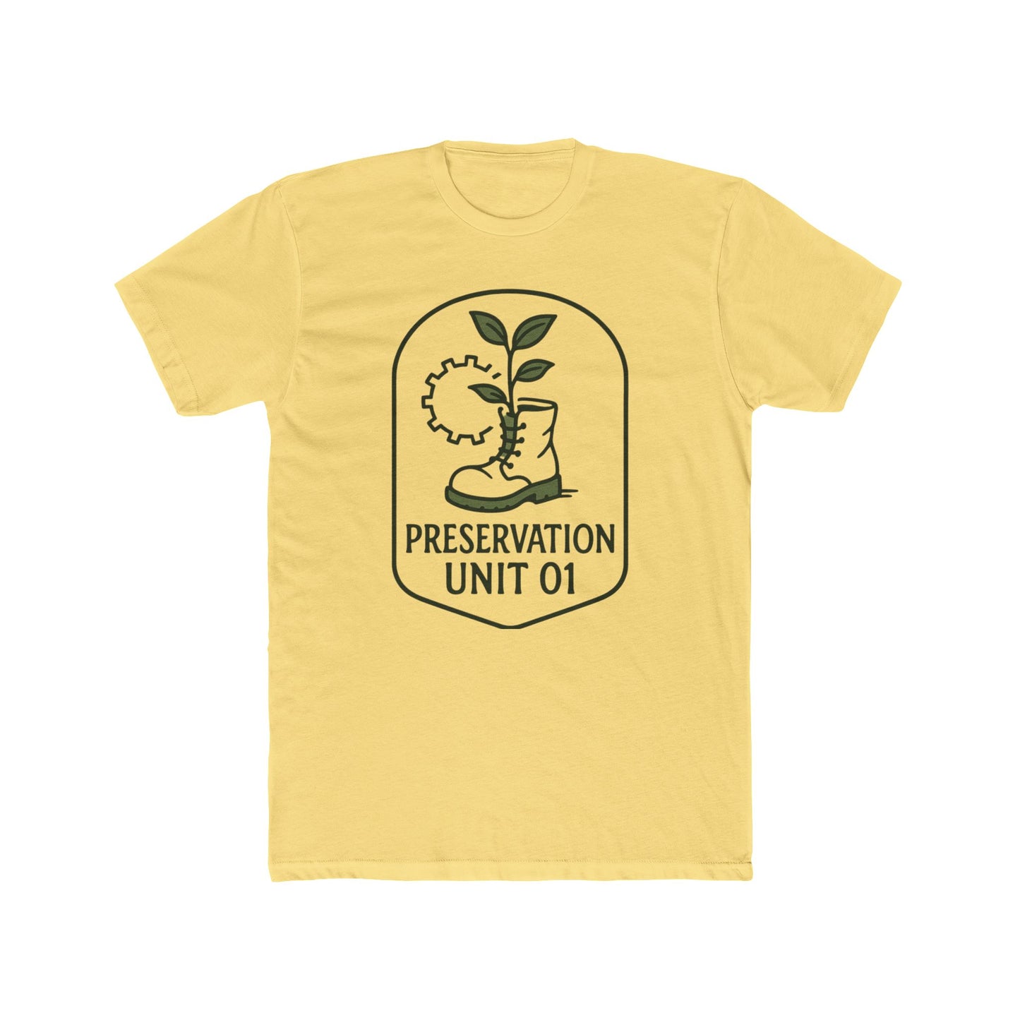 Preservation Unit 01 Shirt - Subtle Disney WALL-E Inspired Tee, Minimalist Eco Patch Design, Earth Day Disney Shirt
