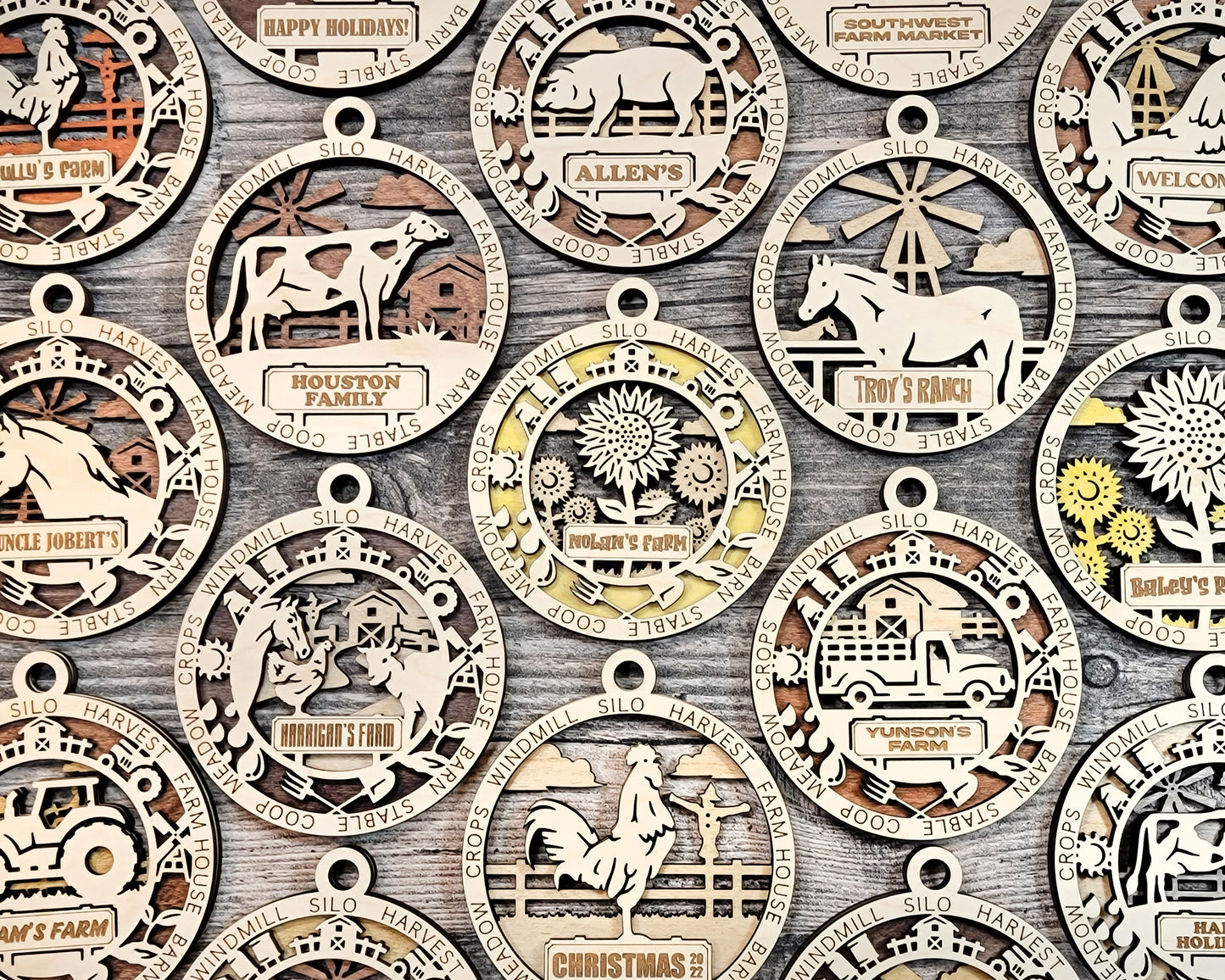 Farm Fresh Christmas Ornaments – Rustic Charm for the Holidays!