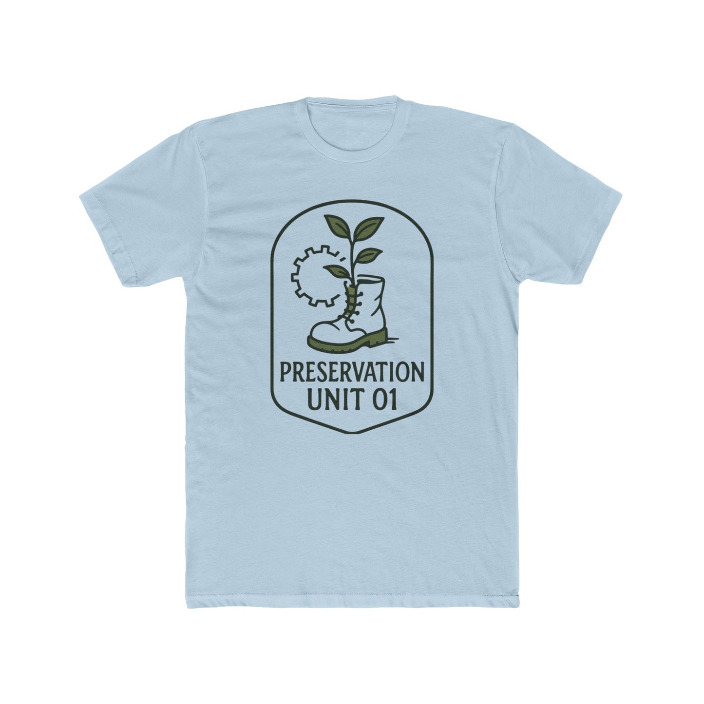 Preservation Unit 01 Shirt - Subtle Disney WALL-E Inspired Tee, Minimalist Eco Patch Design, Earth Day Disney Shirt