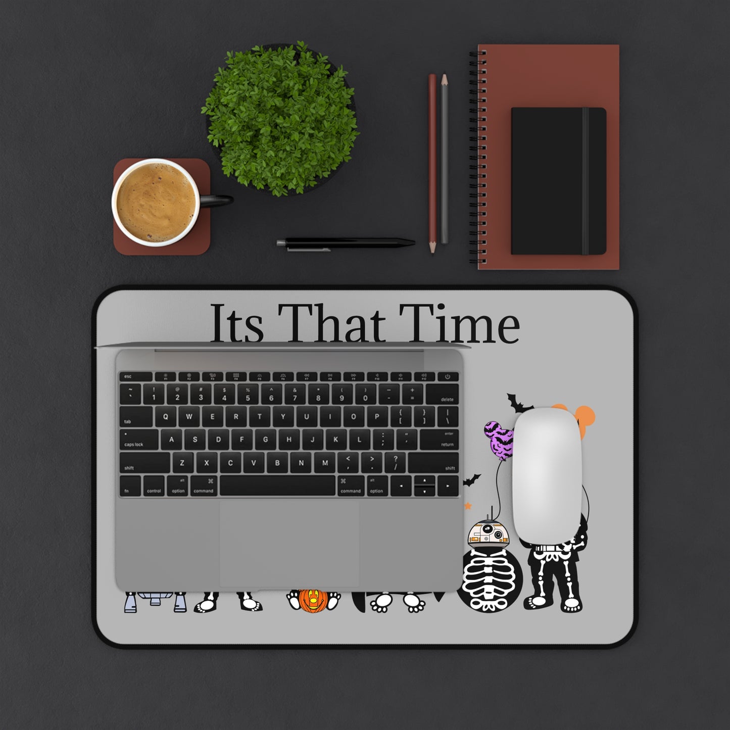 It's That Time Star Wars Halloween Characters Desk Mat - Spooky and Fun Office Accessory