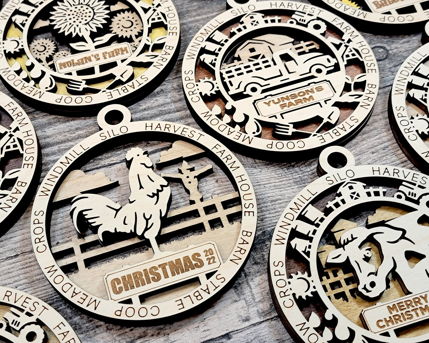 Farm Fresh Christmas Ornaments – Rustic Charm for the Holidays!