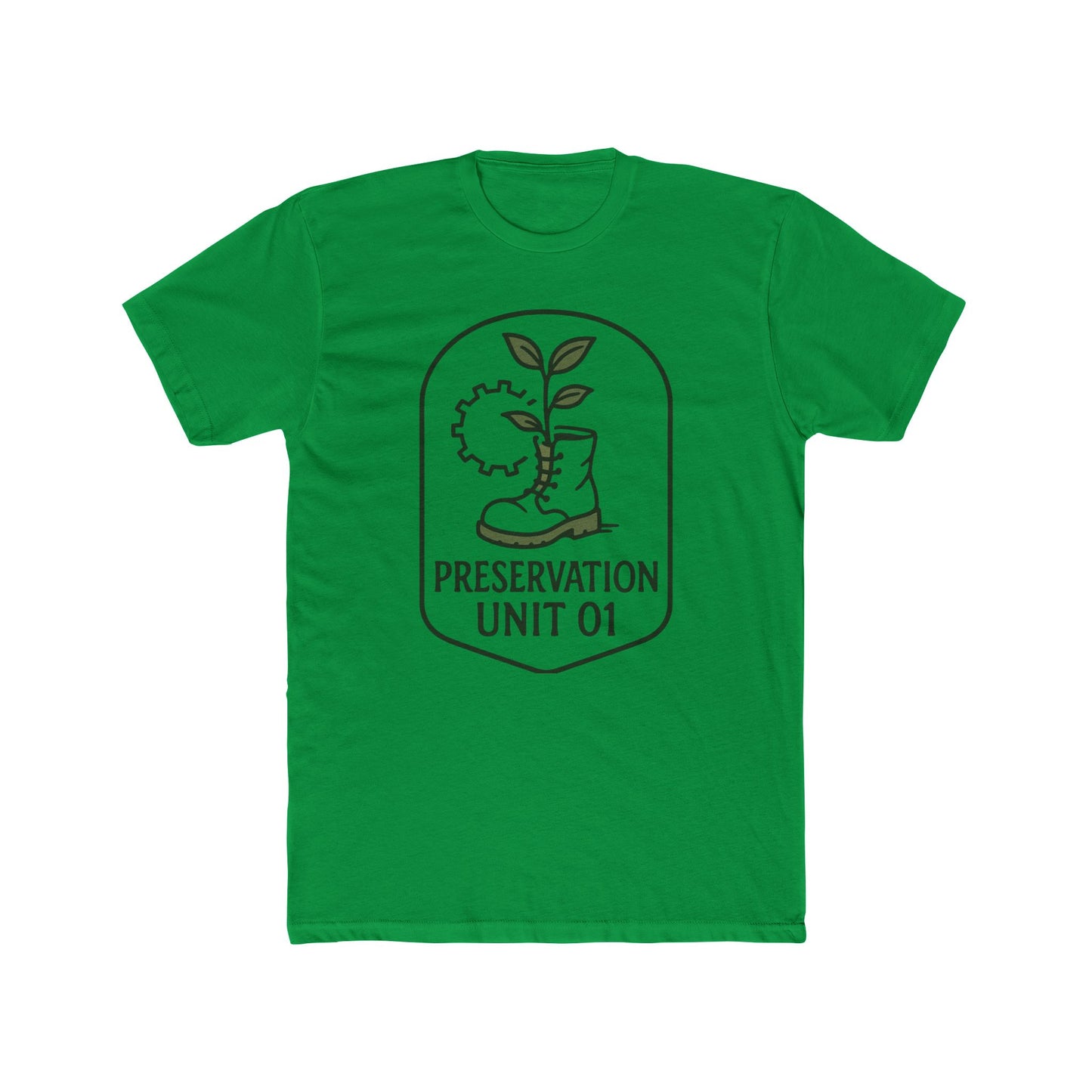 Preservation Unit 01 Shirt - Subtle Disney WALL-E Inspired Tee, Minimalist Eco Patch Design, Earth Day Disney Shirt