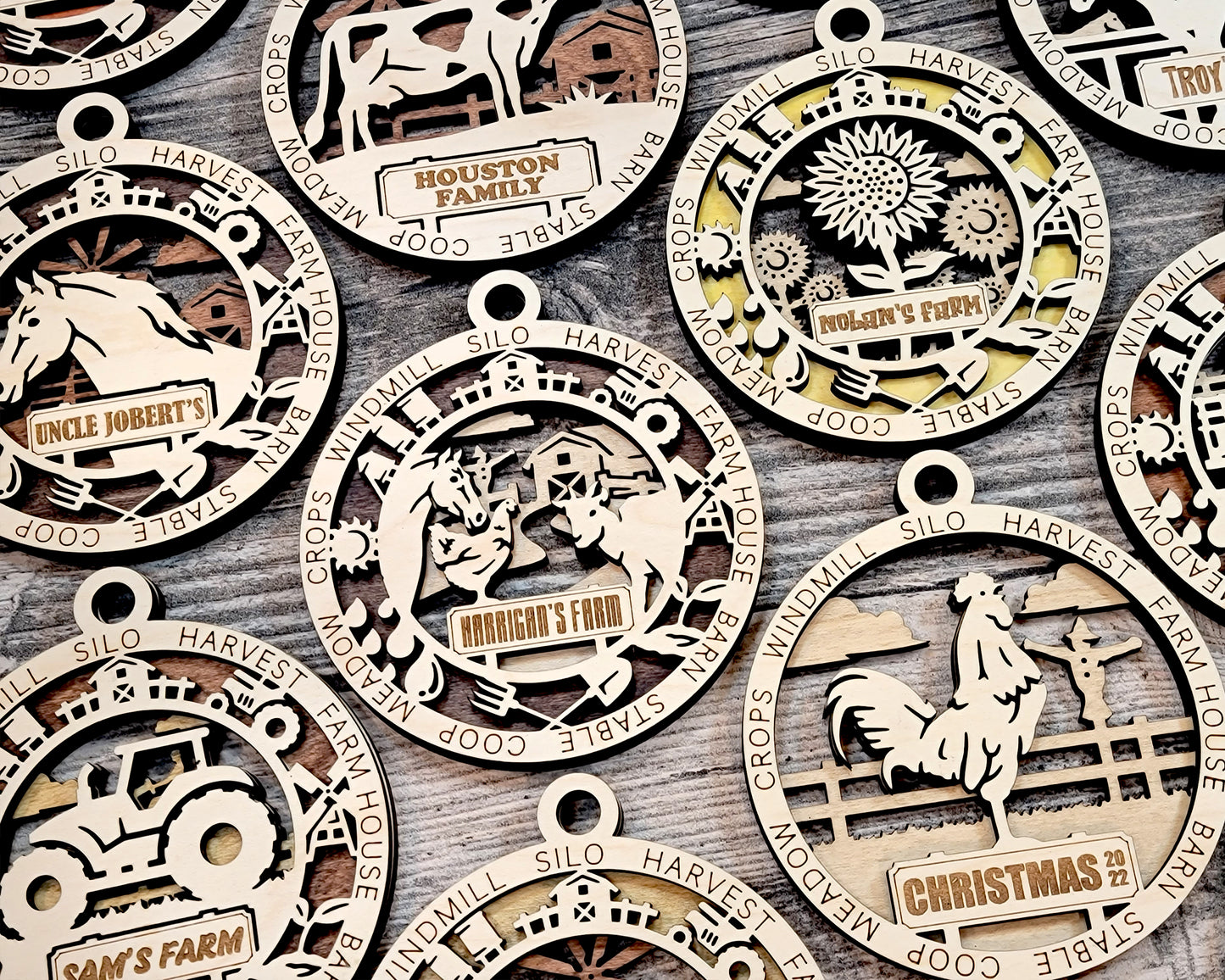 Farm Fresh Christmas Ornaments – Rustic Charm for the Holidays!