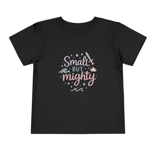 Small But Mighty Princess Tee | Fierce Girl Power Shirt | Subtle Disney Princess Shirt for Kids | Mulan Raya Moana Inspired Shirt