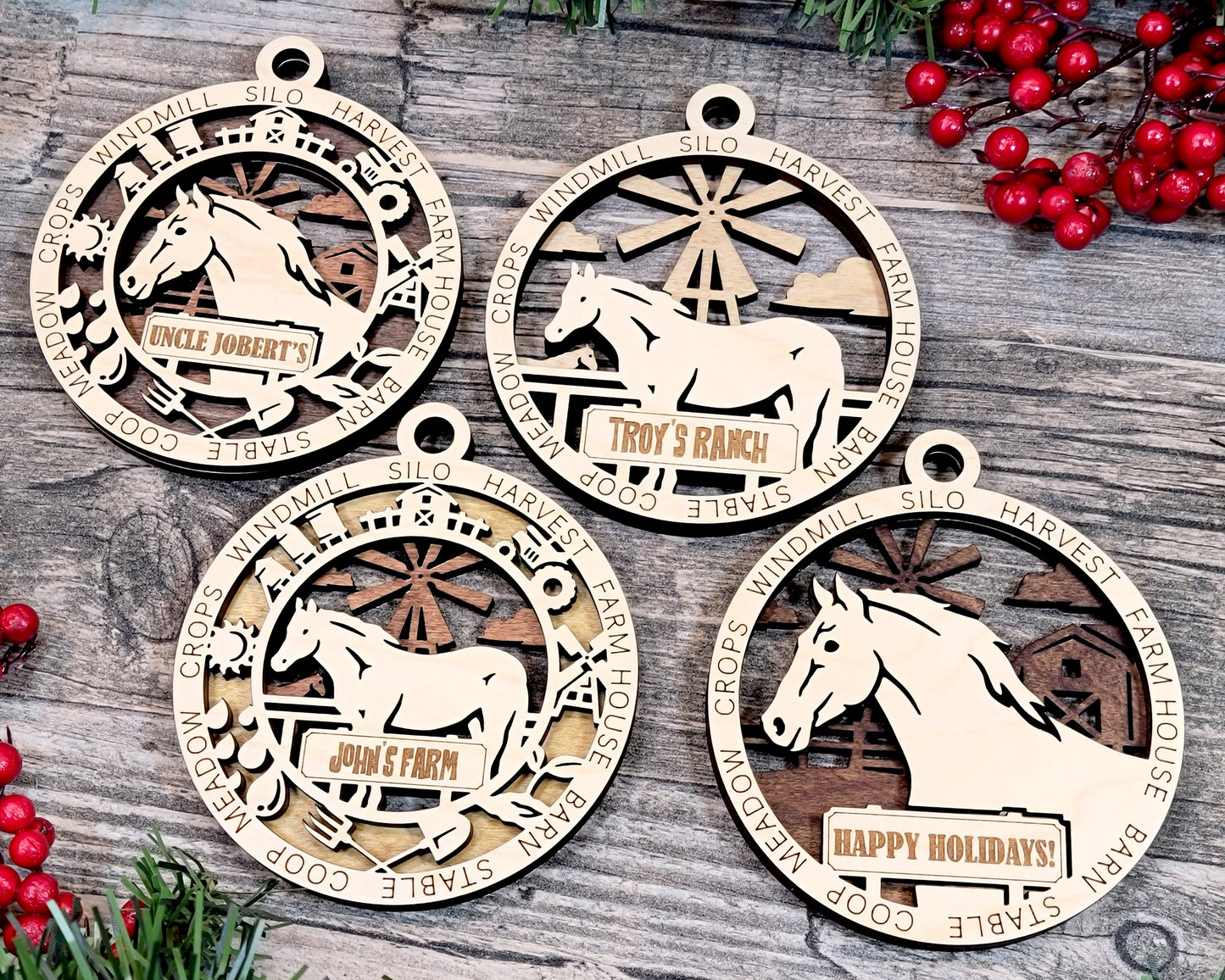 Farm Fresh Christmas Ornaments – Rustic Charm for the Holidays!