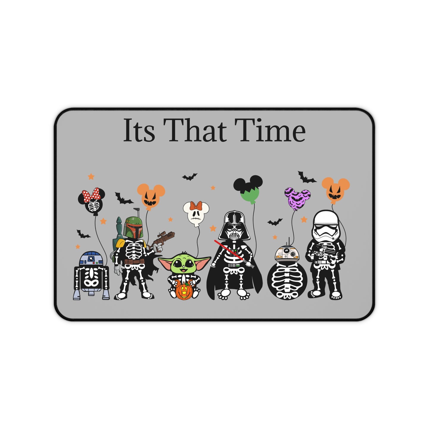 It's That Time Star Wars Halloween Characters Desk Mat - Spooky and Fun Office Accessory