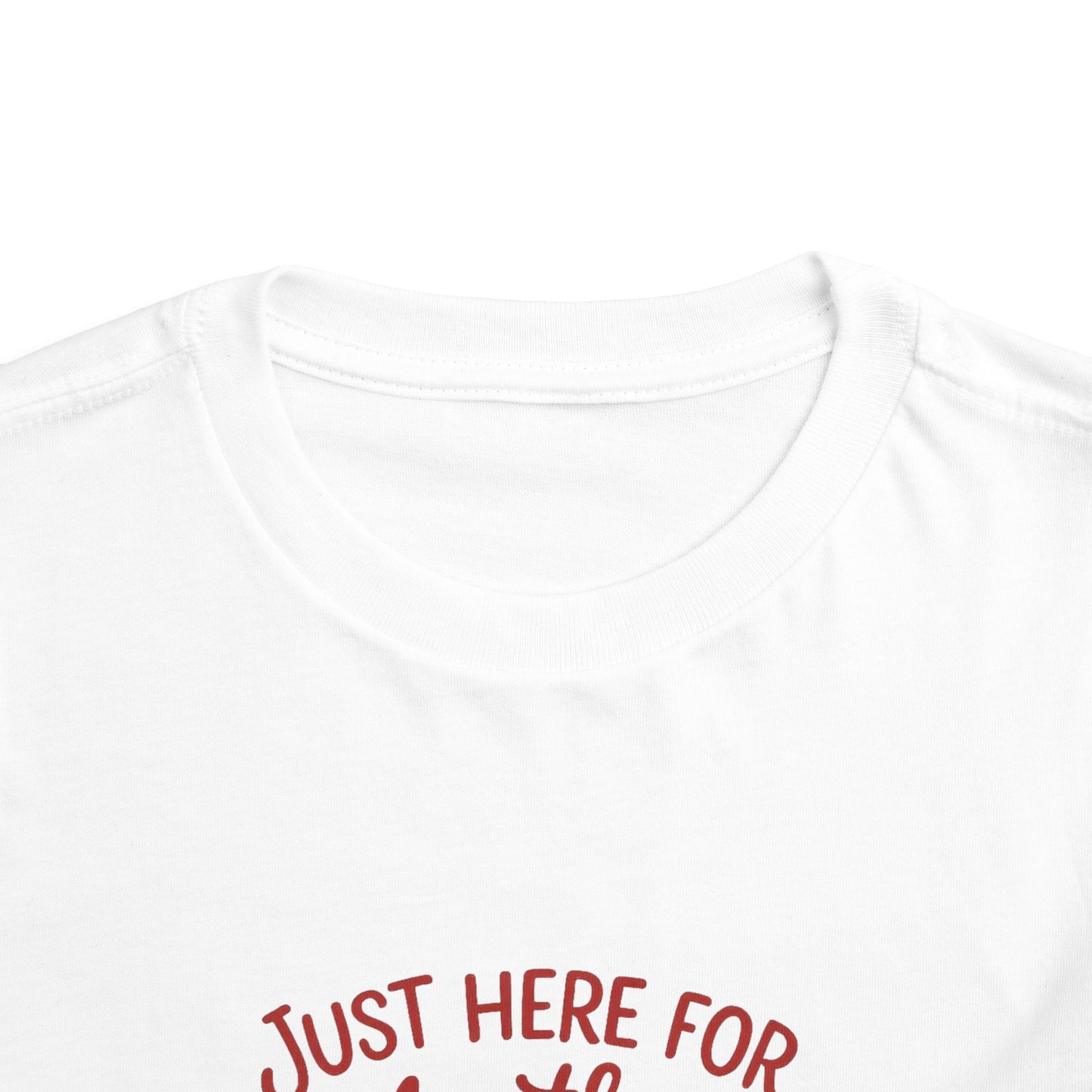 Just Here for the Polka Dots, Sass Shirt - Subtle Disney Inspired Girls Tee - Minnie Bow Shirt for Toddlers, Kids - Magical Park Outfit