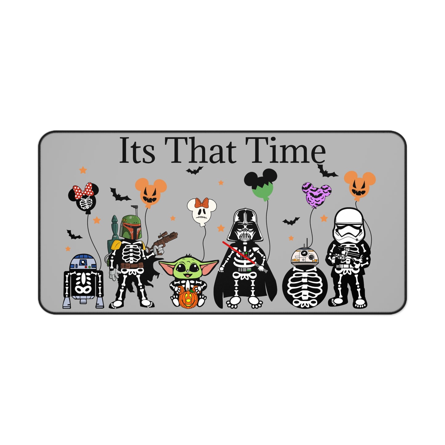 It's That Time Star Wars Halloween Characters Desk Mat - Spooky and Fun Office Accessory
