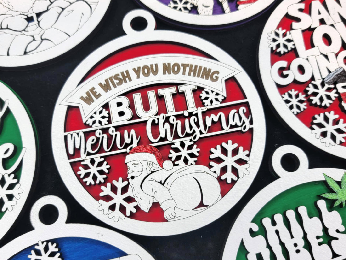 Extra Naughty Christmas Ornaments