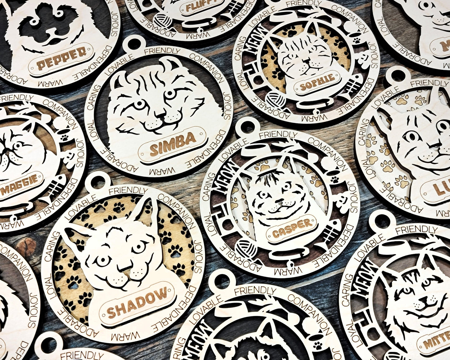 Custom Cat Breed Ornament – 4 Inch (Personalization Available)