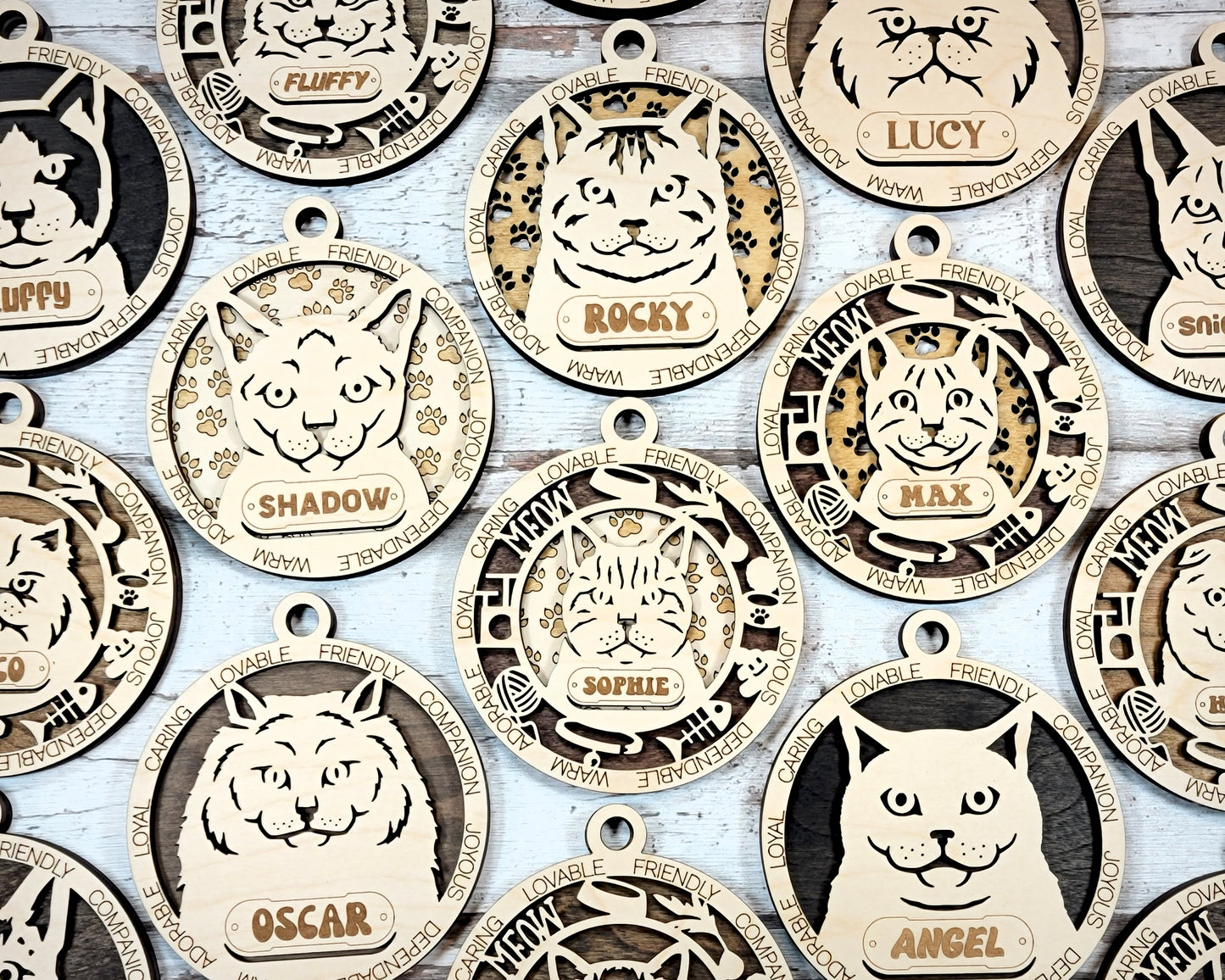 Custom Cat Breed Ornament – 4 Inch (Personalization Available)