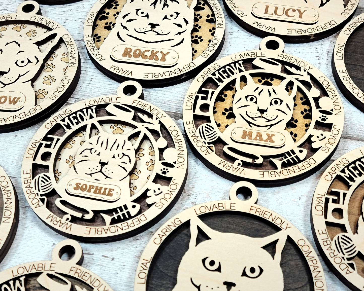 Custom Cat Breed Ornament – 4 Inch (Personalization Available)