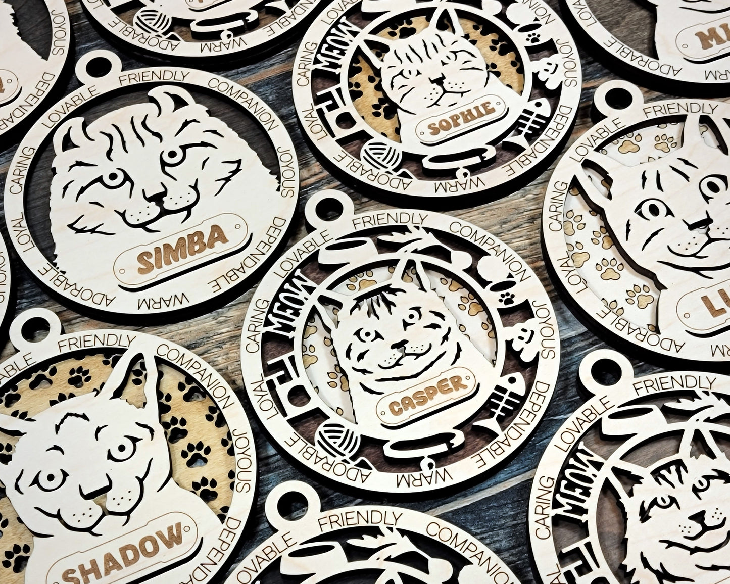 Custom Cat Breed Ornament – 4 Inch (Personalization Available)