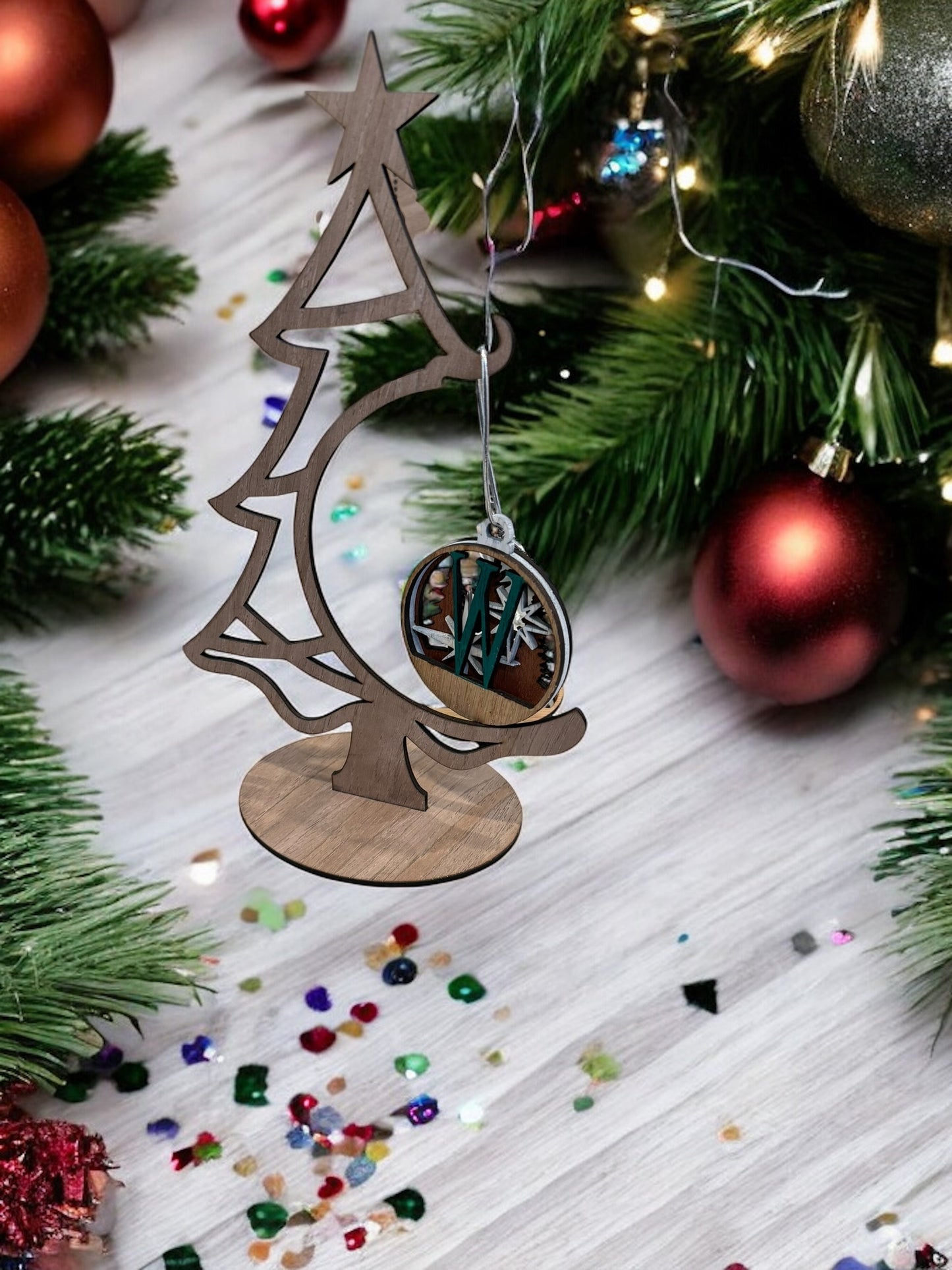 Personalized 3D Christmas Letter Ornaments