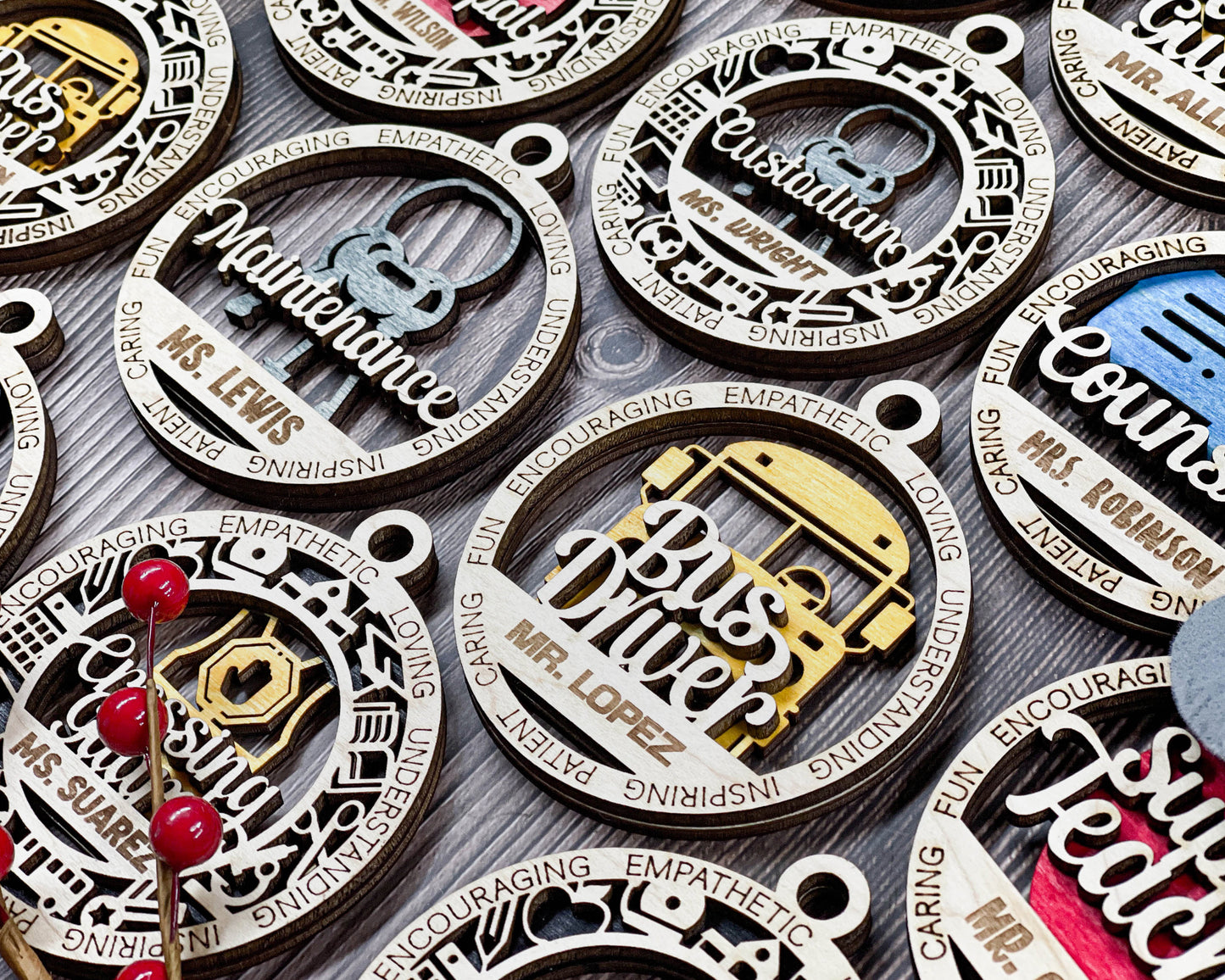 🎓✨ Personalized Education Ornaments ✨📚