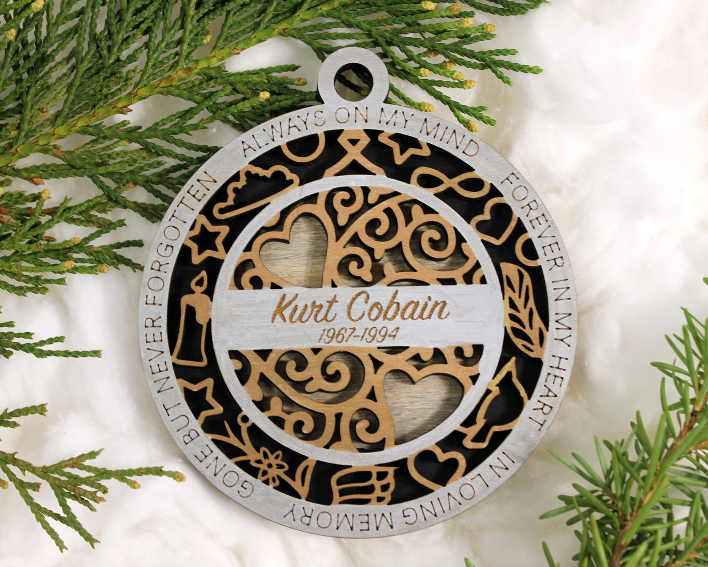 Personalized In Memory Ornaments