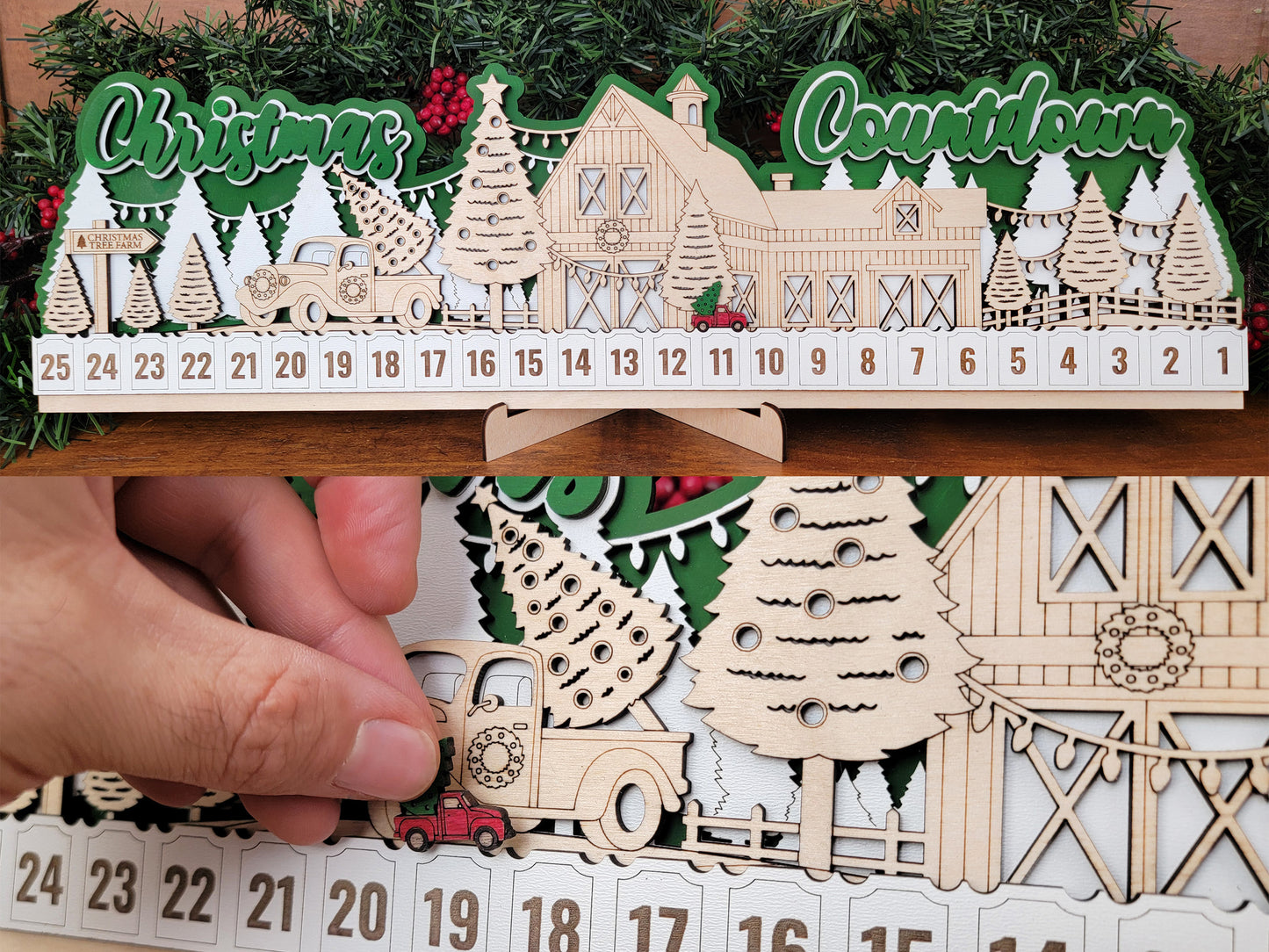 Christmas Countdown Signs – 6 Festive Designs
