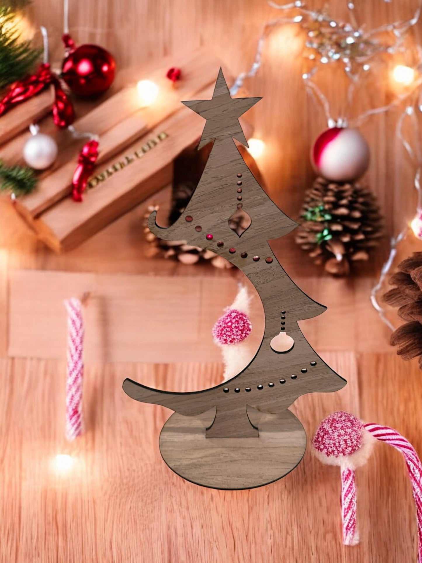 Miniature Christmas Tree Display Stand for Ornaments