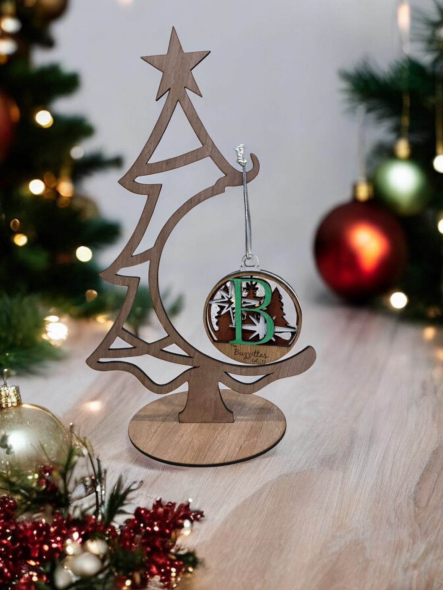 Personalized 3D Christmas Letter Ornaments