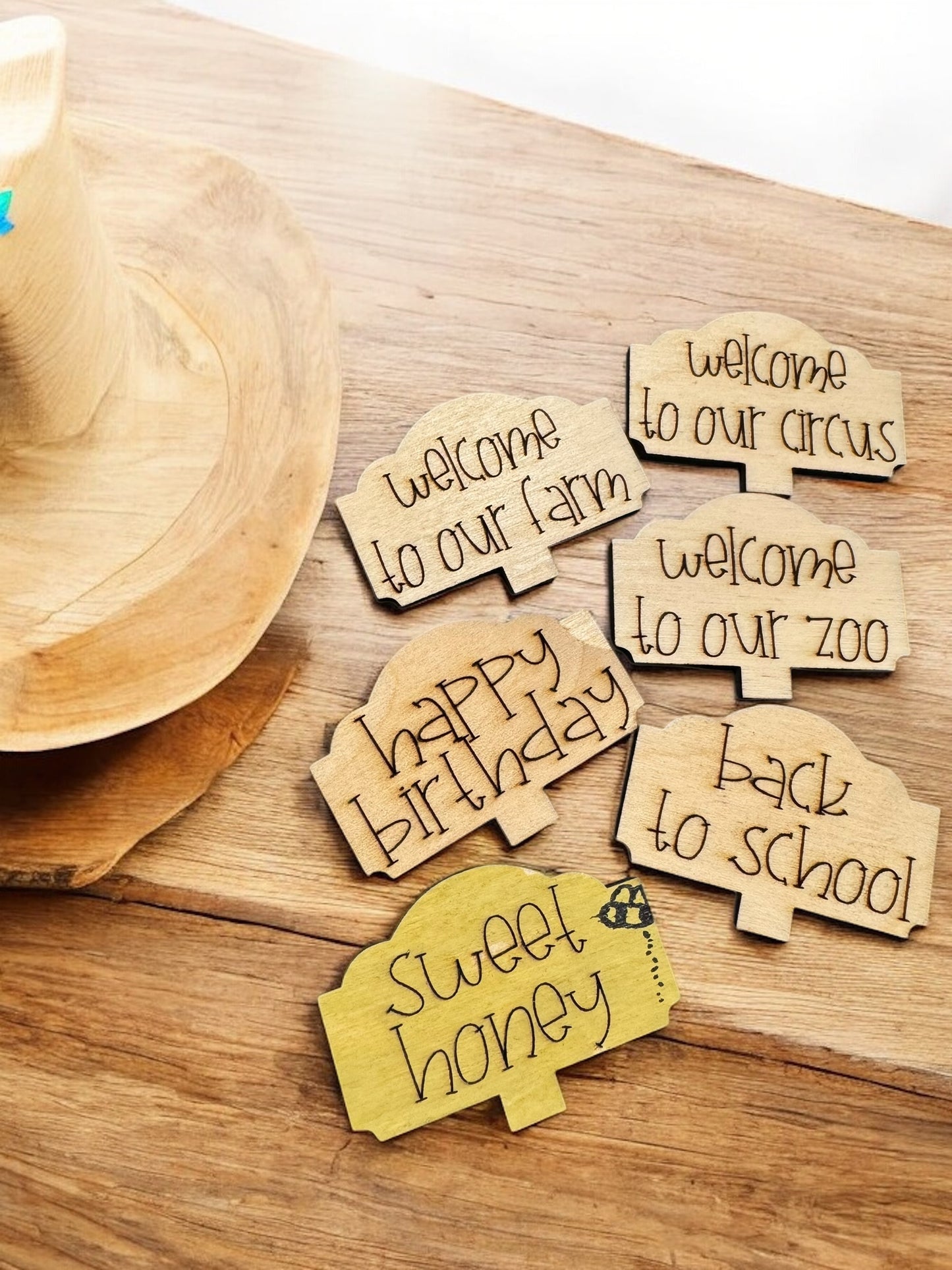 Handcrafted Wooden Highland Cows – Guinness, Stella & Tequila