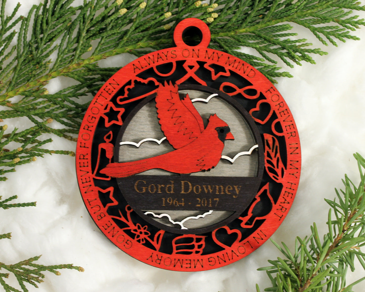 Personalized In Memory Ornaments